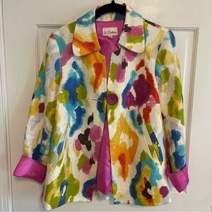3 Sisters Multicolor Abstract Jacket